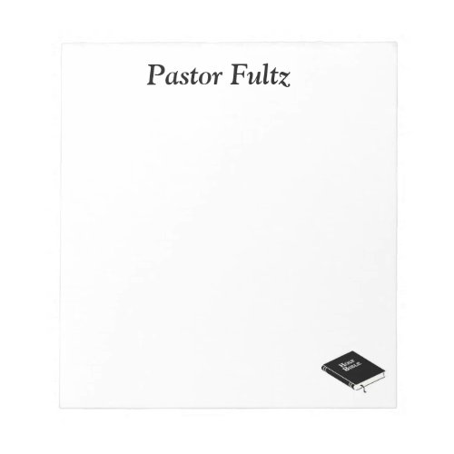 Pastor Note Pad
