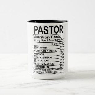 Pastor Nutrition Facts Mug