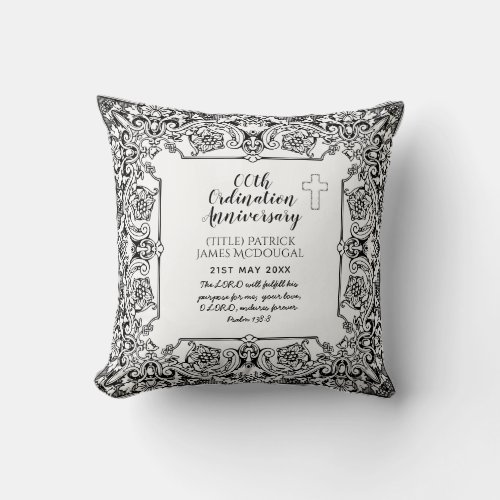 Pastor Ordination Anniversary Gift _ANY_ Customize Throw Pillow