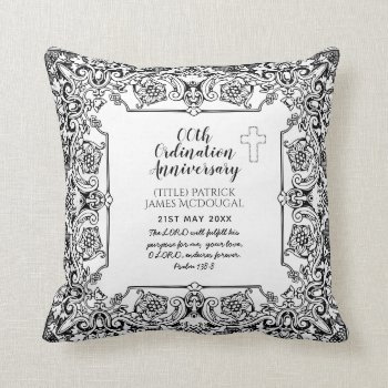 Pastor Ordination Anniversary Gift -ANY- Customize Throw Pillow