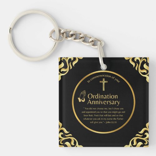 Pastor Ordination Anniversary Priest Clergy Nun Keychain