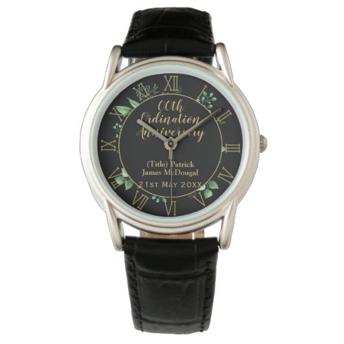 PASTOR Ordination Anniversary Verse _ Personalized Watch