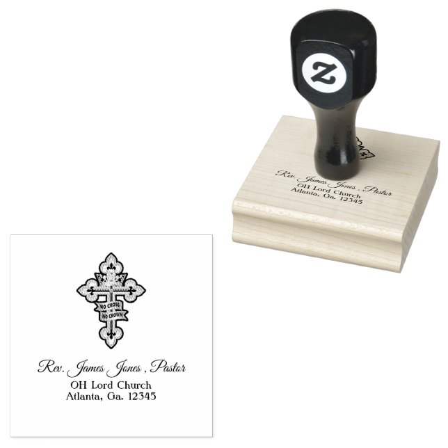 Pastor Personalized Rubber Stamp (Stamped)