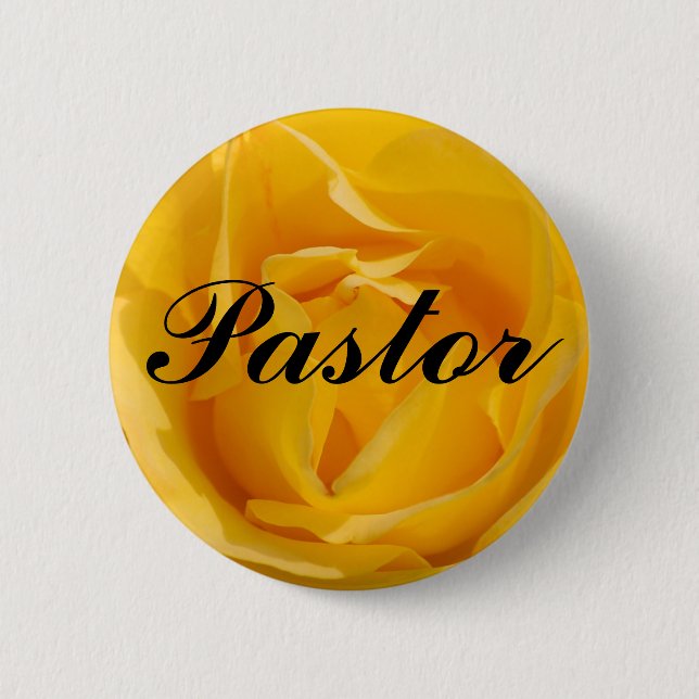 Pastor Pinback Button (Front)