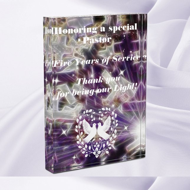 Pastor Recognition 2 Acrylic Award (Creator Uploaded)