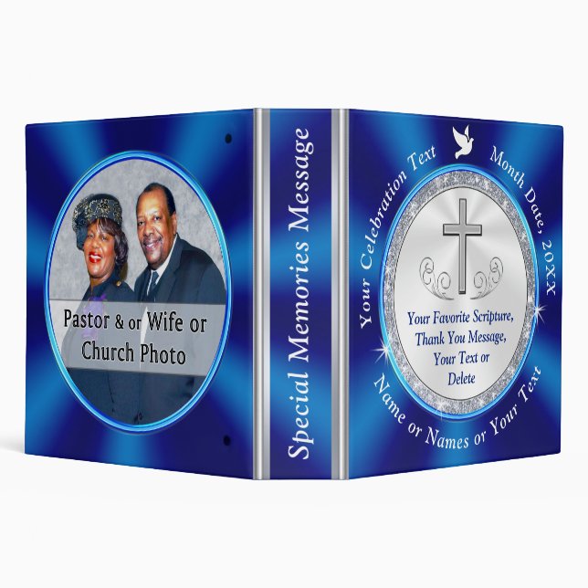 Pastor Retirement Gift Ideas, or, Anniversary, 3 Ring Binder (Background)