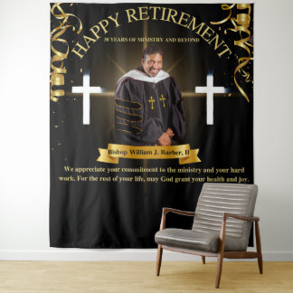 Pastor Retirement Tapestry