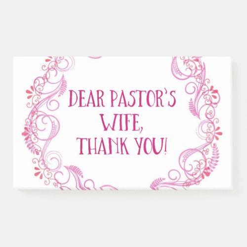 Pastors Wife Appreciation Notepad