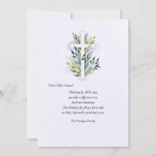 Pastor Thank You Card