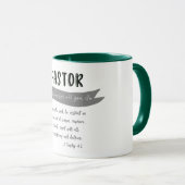 Pastor Thank You with Bible Verse Mug (Front Right)