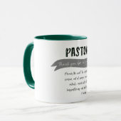 Pastor Thank You with Bible Verse Mug (Front Left)