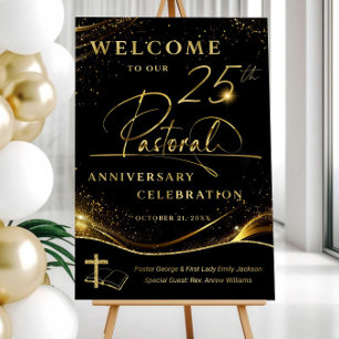 Pastoral anniversary welcome sign, Church annivers Foam Board