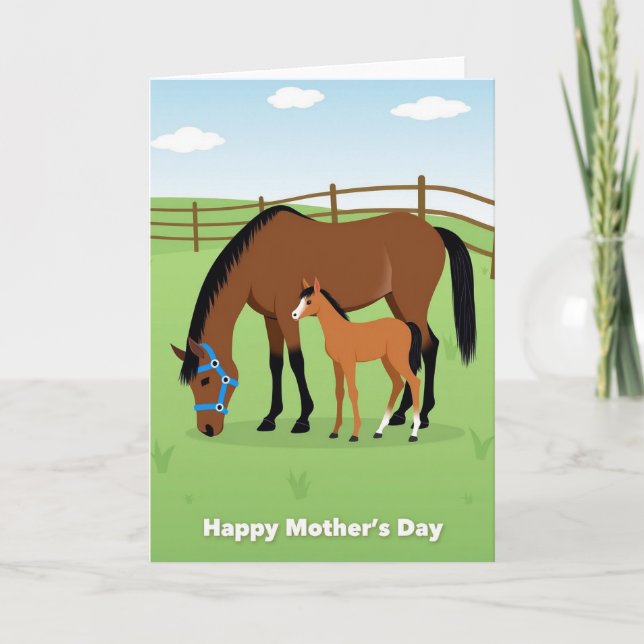 Pastoral Equine Mother Card (Front)