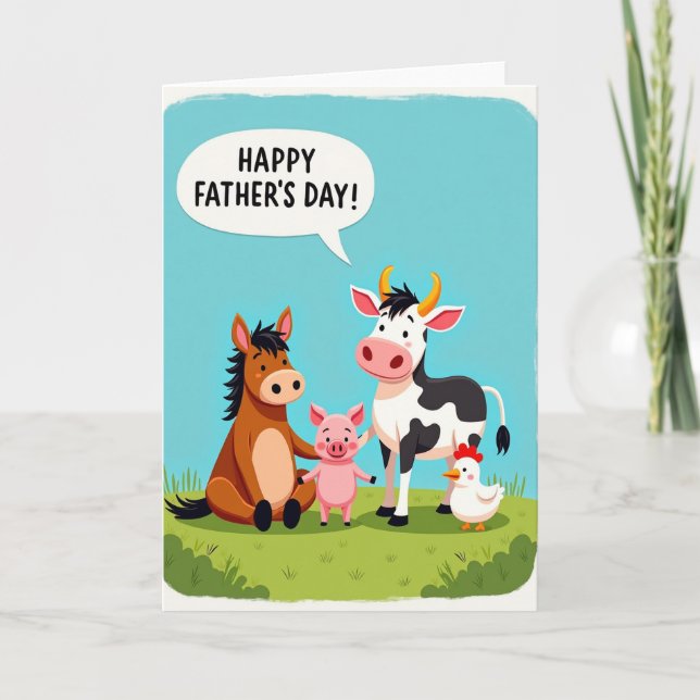 Pastoral Fathers Day Greet Card (Front)