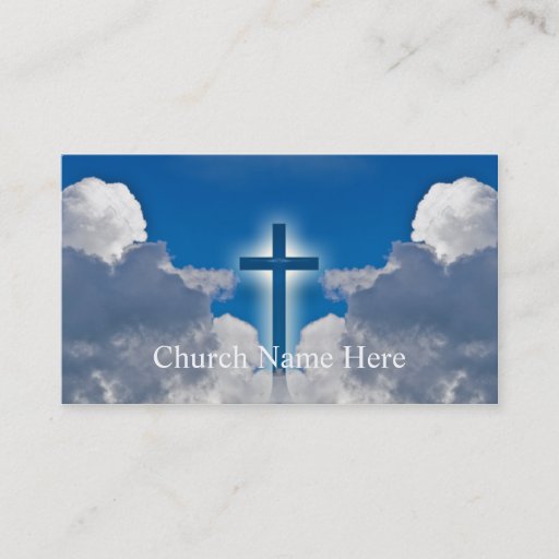 Customizable Pastoral Information Cards Business Card Templates