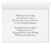 Pastoral landscape painting 20th Birthday card (Inside Horizontal (Bottom))