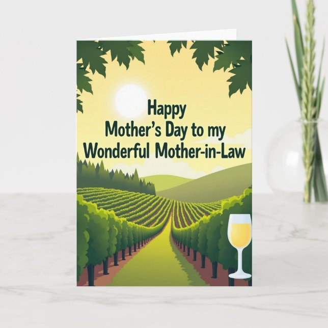Pastoral Mothers Day Greeting Card (Front)