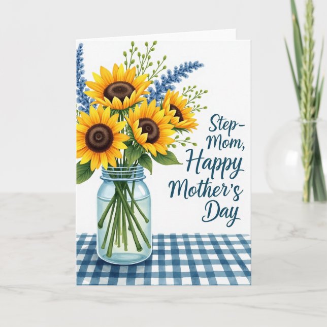 Pastoral Mothers Day Illustration Card (Front)