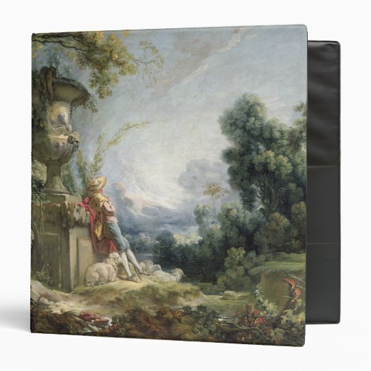 Pastoral Scene, or Young Shepherd in a Landscape 3 Ring Binder