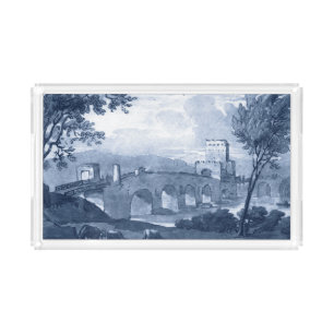 Pastoral Toile - Bridge Acrylic Tray