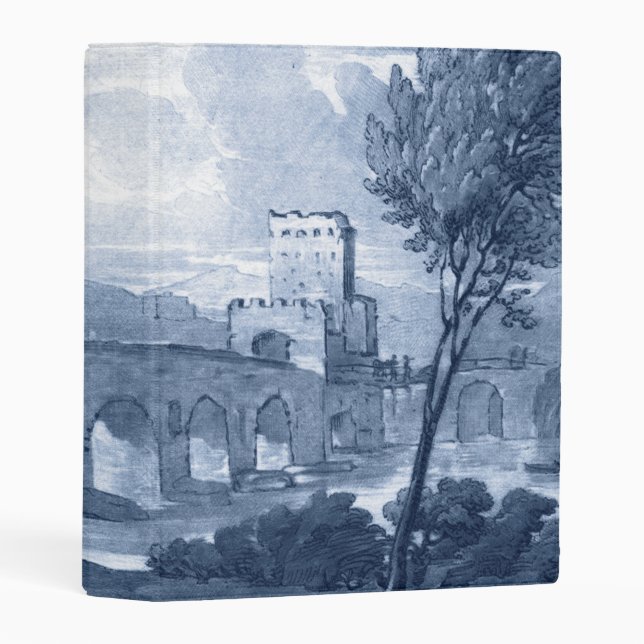 Pastoral Toile - Bridge Mini Binder (Front/Spine)