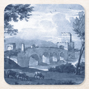 Pastoral Toile - Bridge Square Paper Coaster