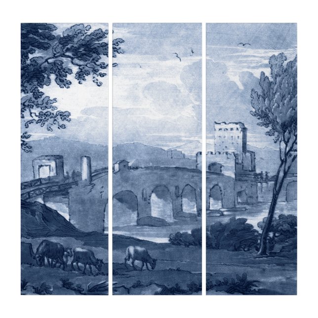Pastoral Toile - Bridge Triptych (Front)