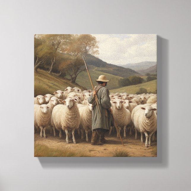 Pastoral Tranquility Canvas Wall Art (Front)