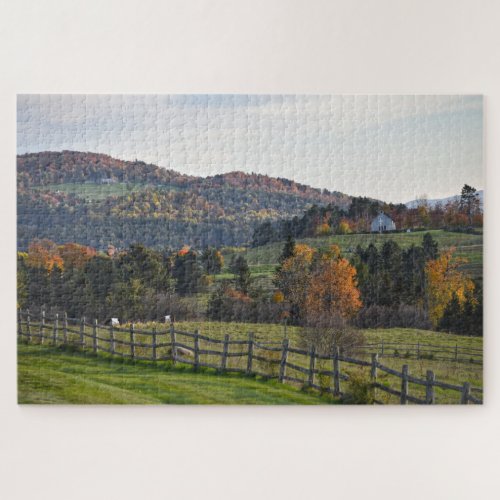 Pastoral Vermont in Autumn Jigsaw Puzzle