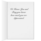Pastor's Appreciation Cards (Inside (Right))