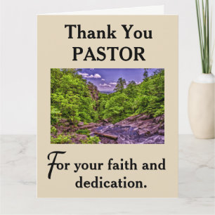 Pastor's Appreciation Letterpress Thank You Card