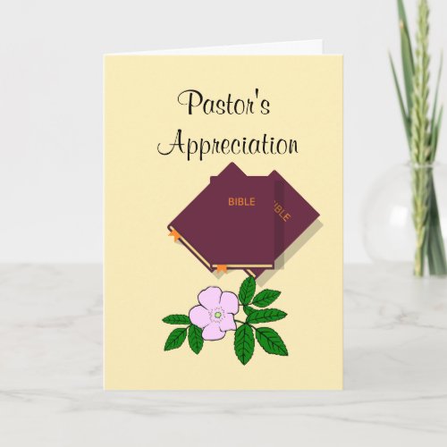Pastors Appreciation Thank You Card