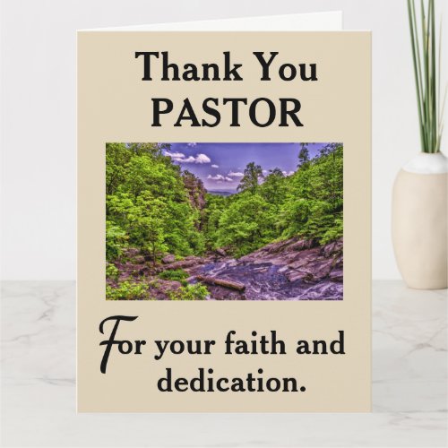 Pastors Appreciation Thank You Card