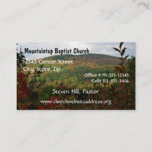 Pastor's Business Card
