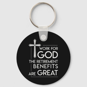 Pastors Christian Faith Work Retirement Great Keychain