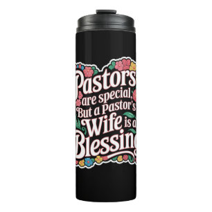 ✝️ Pastors Wife Appreciation Gift Blessing Custom Thermal Tumbler