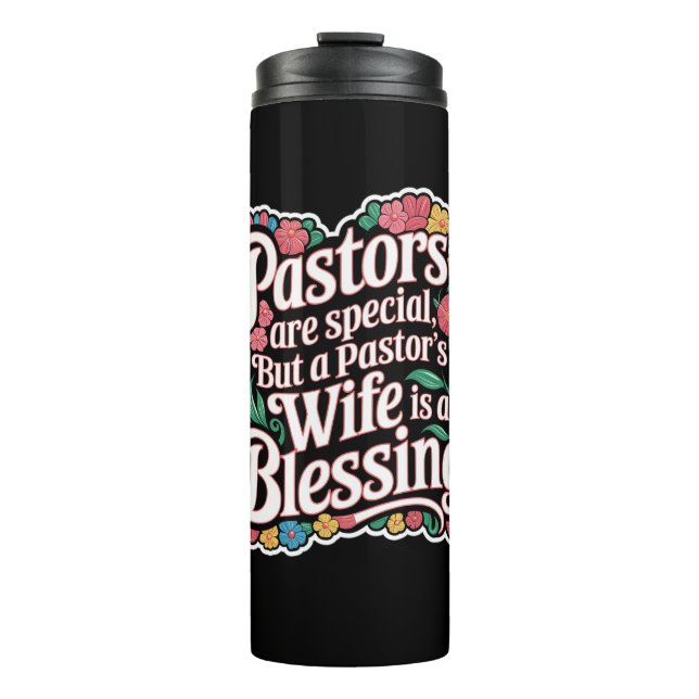 ✝️ Pastors Wife Appreciation Gift Blessing Custom Thermal Tumbler (Front)