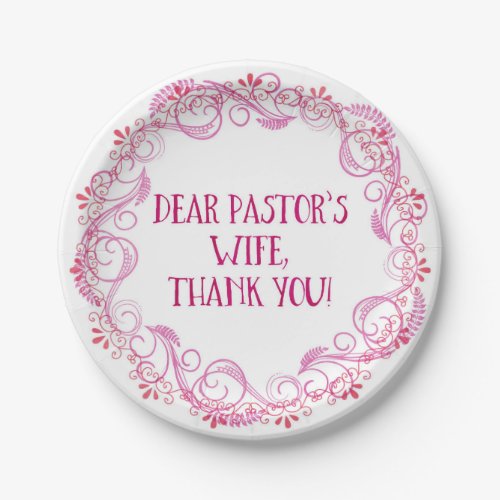 Pastors Wife Appreciation Plates