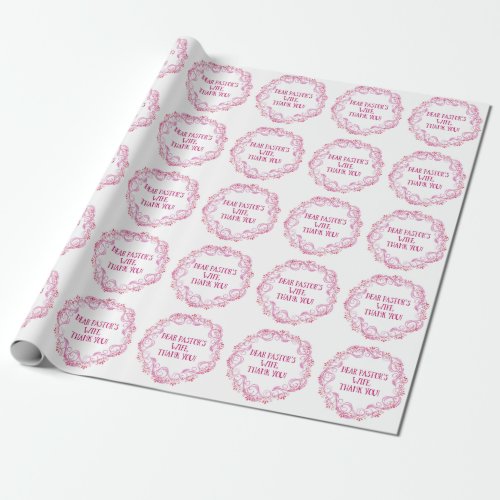 Pastors Wife Appreciation Wrapping Paper