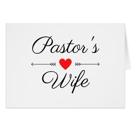 Pastor's Wife bl Cards (Front Horizontal)