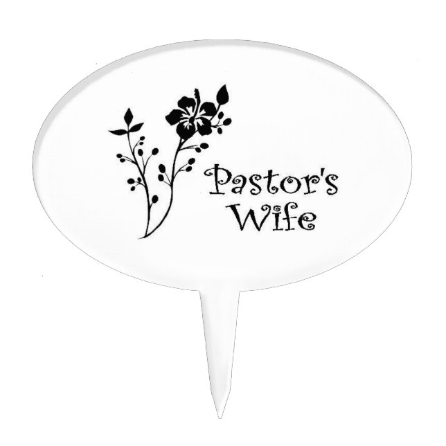 Pastors Wife Elegance Cake Topper (Front)