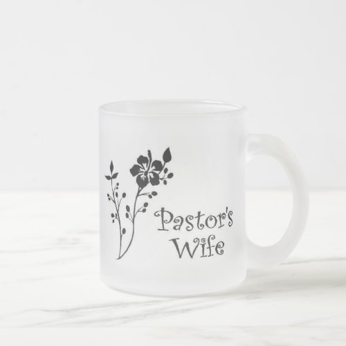 Pastors Wife Elegance Frosted Glass Coffee Mug