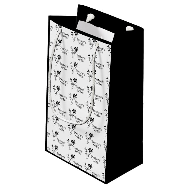 Pastors Wife Elegance Small Gift Bag (Back Angled)