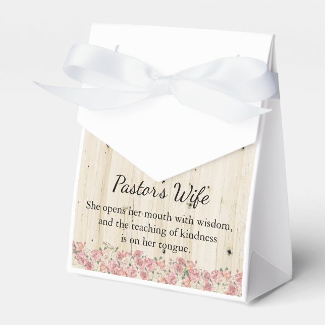 Pastor's Wife Favor Box (Front Side)