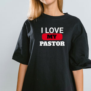 Pastor's Wife I love my Pastor Oversize Christian  T-Shirt