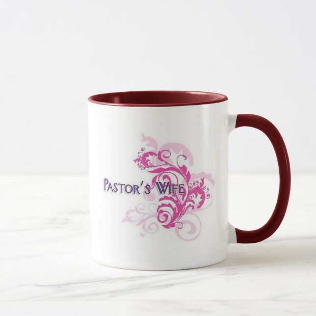 Pastors Wife Pink Mug (Right)