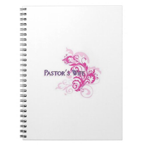 Pastors Wife Pink Notebook