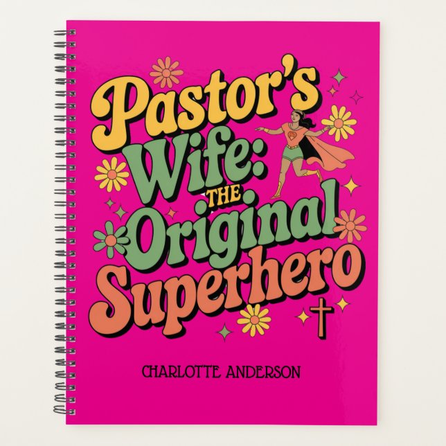 ✝️Pastor's Wife Planner Appreciation Day Superhero (Front)