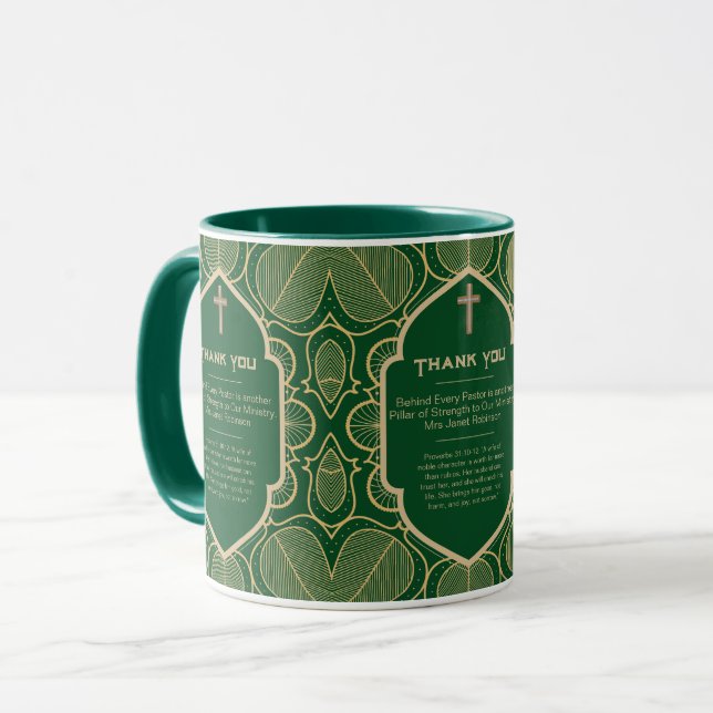 ✝️ Pastor's Wife Wives Appreciation Gift Thank You Mug (Front Left)