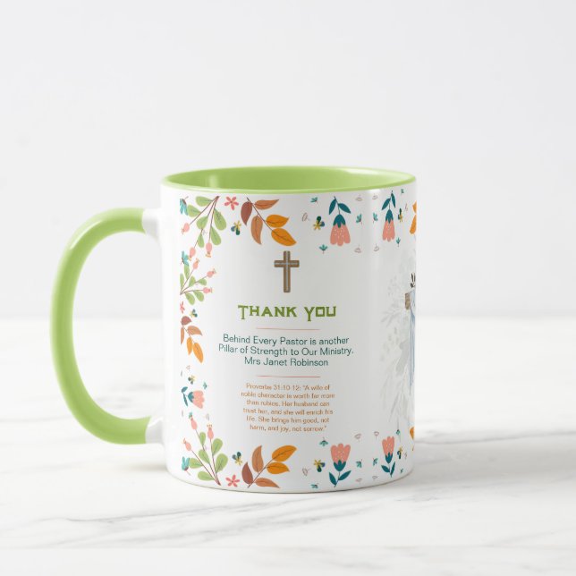 ✝️ Pastor's Wife Wives Appreciation Gift Thank You Mug (Left)